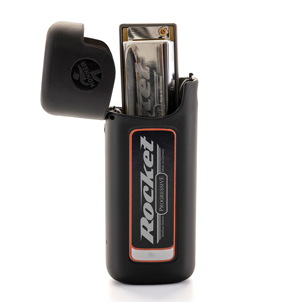 HOHNER ホーナー Rocket 2013/20P B♭ 10ホールハーモニカ ブルースハープ 付属ケース使用例画像