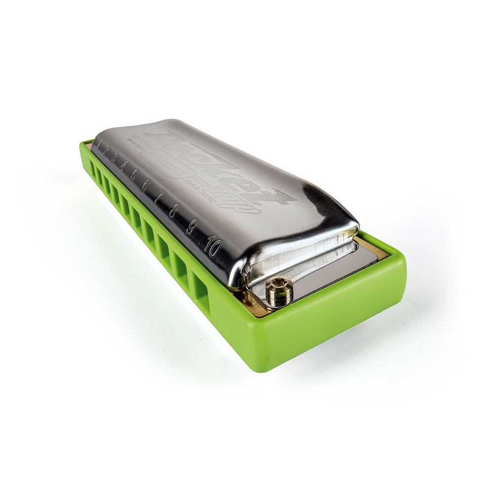 HOHNER ホーナー Rocket Amp 2015/20P G 10ホールハーモニカ ブルースハープ 斜めアングル画像