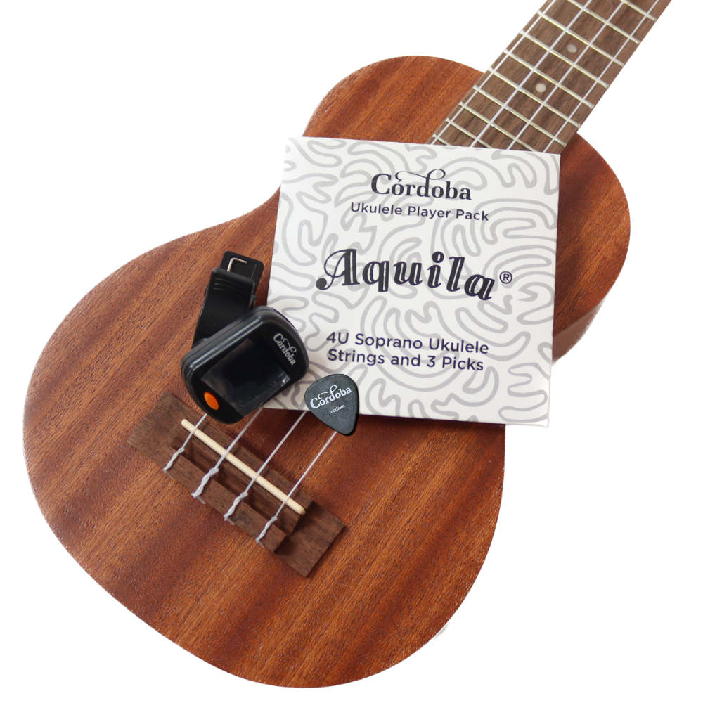 Cordoba コルドバ PLAYER PACK ソプラノ ウクレレ 付属品画像