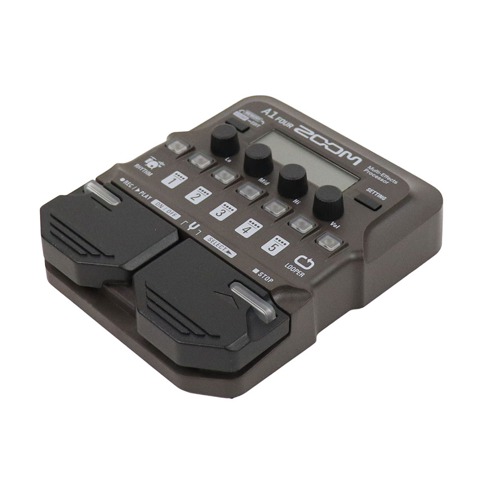 【中古・美品】ZOOM A1X FOUR マルチエフェクター ZOOM A1X FOUR アコースティック楽器用 マルチエフェクター