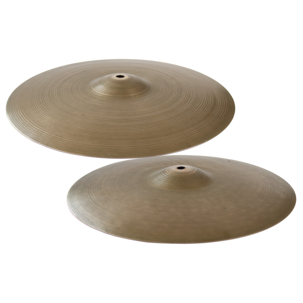 【中古】 ハイハットシンバル ジルジャン ZILDJIAN A Zildjian HIHAT Pair 14インチ ペア 1970年頃 ビンテージシンバル 本体画像 横 
