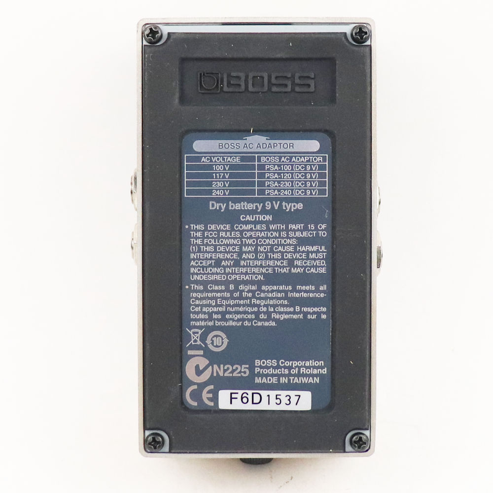 【中古】ダイナミックワウ エフェクター BOSS AW-3 Dynamic Wah ボス オートワウ ギターエフェクター ベースエフェクター 裏面