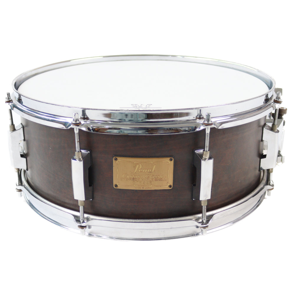 【中古】 スネアドラム パール Pearl  Custom Classic ONE PIECE MAPLE SHELL 14x5.5 Made in Japan