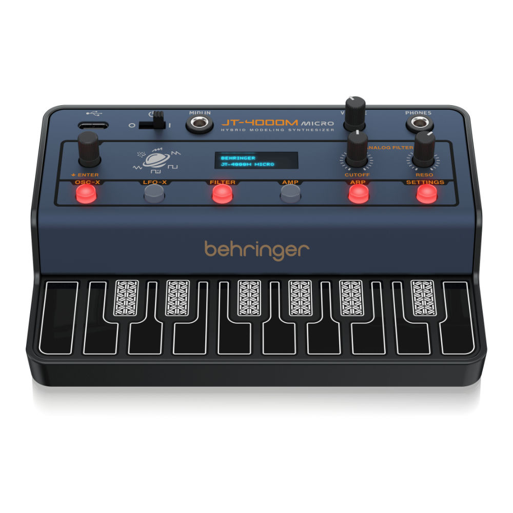 シンセサイザー BEHRINGER JT-4000M MICRO 4ボイスハイブリッドシンセサイザー ベリンガー 正面
