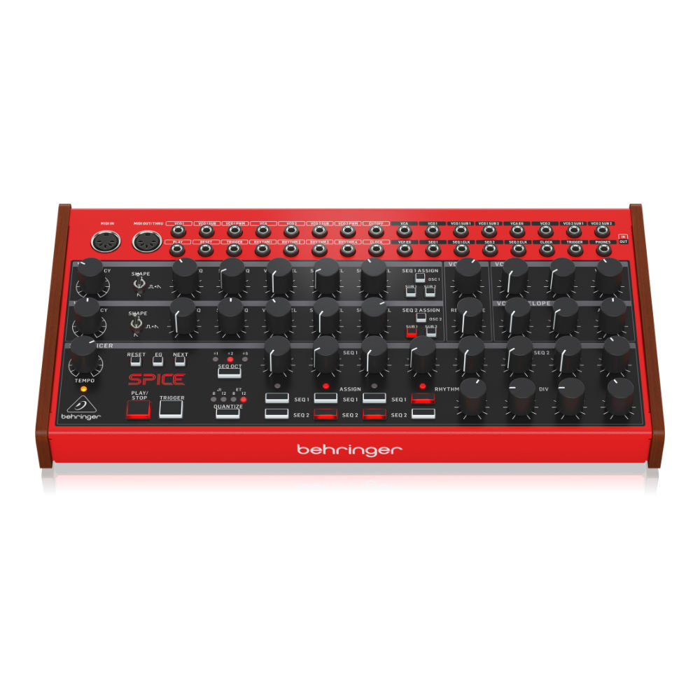 シンセサイザー BEHRINGER SPICE アナログセミモジュラーポリリズムシンセサイザー ベリンガー 正面