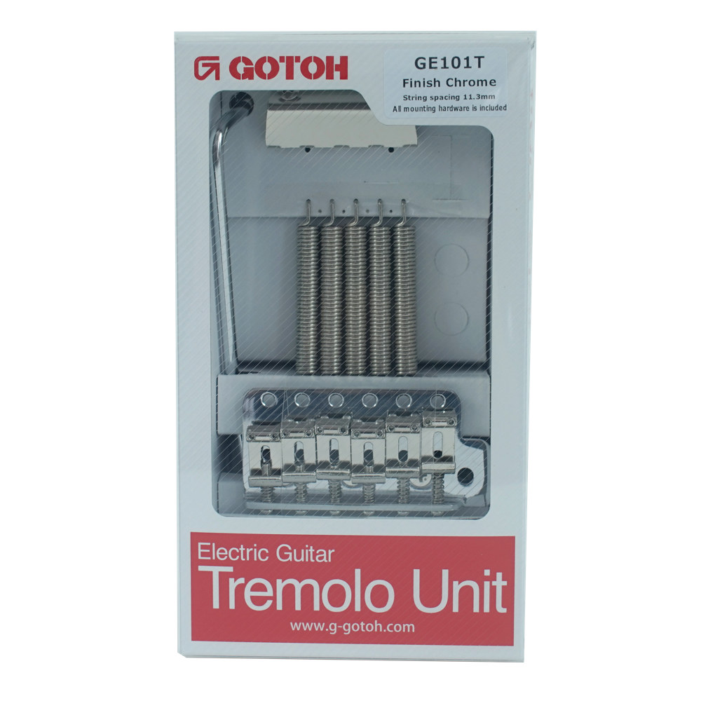 ゴトー GOTOH GE101T-C ギター用トレモロユニット クローム 6点止め