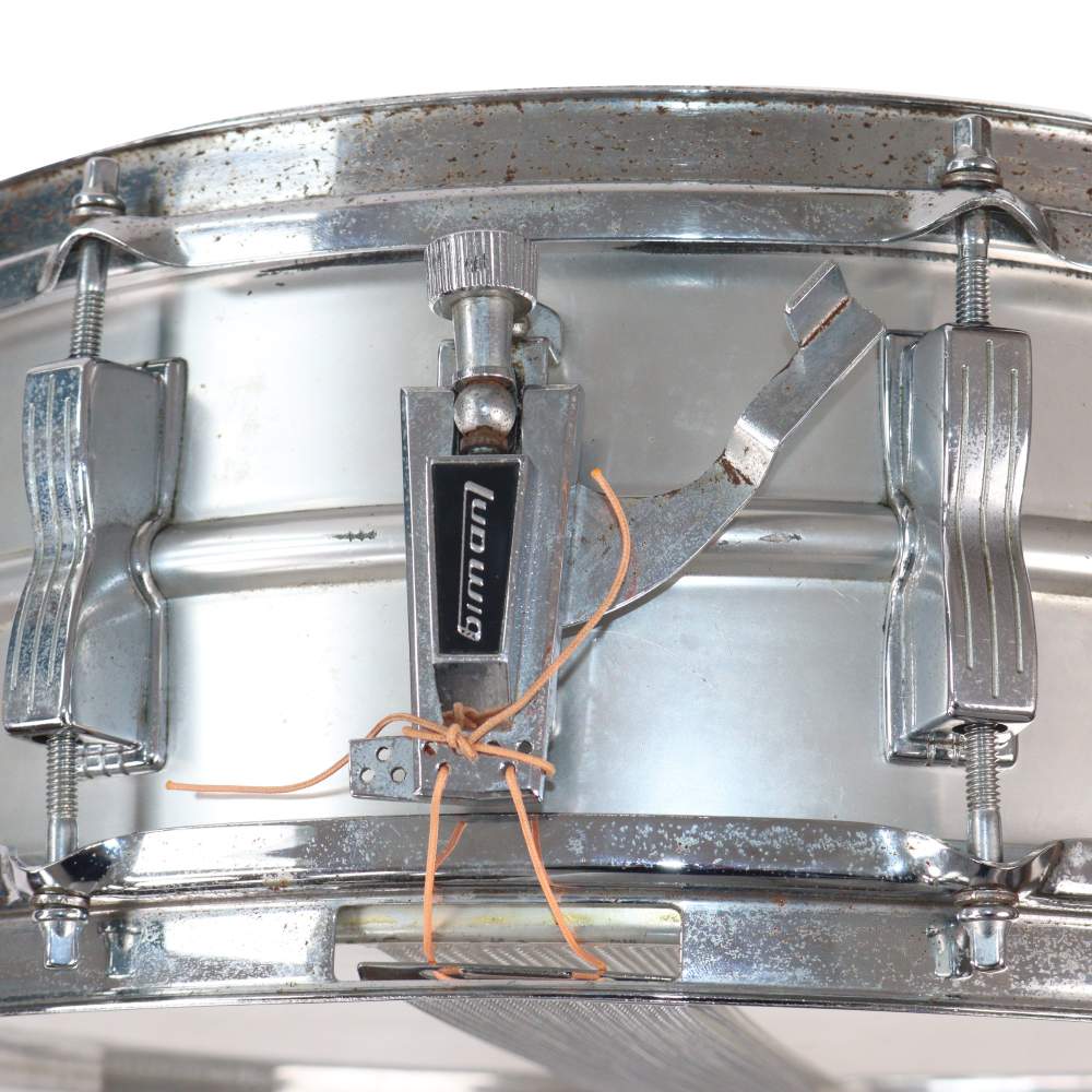 【中古】 スネアドラム ラディック Ludwig Acrolite 14×5 1960年代後半 スネアドラム ビンテージスネア スナッピーコード取り付けパーツ