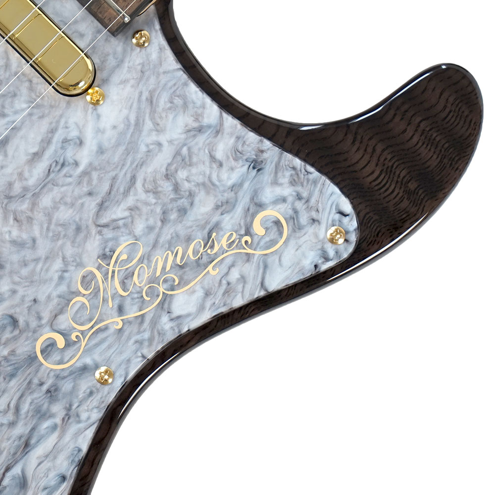 MOMOSE モモセ Limited Model MT-HOLLOW QT SP 25/E BK-B エレキギター ピックガード、ロゴ