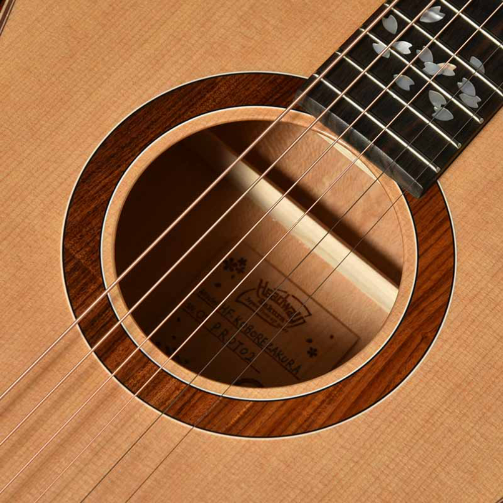 HEADWAY ヘッドウェイ Japan Tune-up Series HF-KOBOREZAKURA NA アコースティックギター サインドホール部