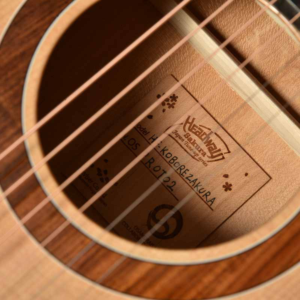 HEADWAY ヘッドウェイ Japan Tune-up Series HF-KOBOREZAKURA NA アコースティックギター サインドホール部