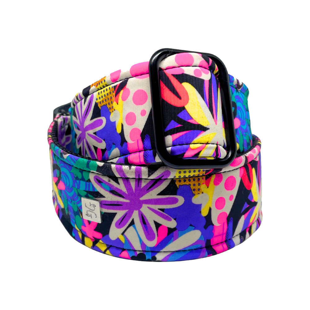 Get’m Get’m ゲットムゲットム Good Vibes Guitar Strap Groovy Flowers ギターストラップ サブ画像1
