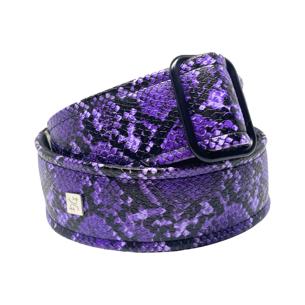 Get’m Get’m ゲットムゲットム Electric Snake Guitar Strap Purple Snake ギターストラップ サブ画像