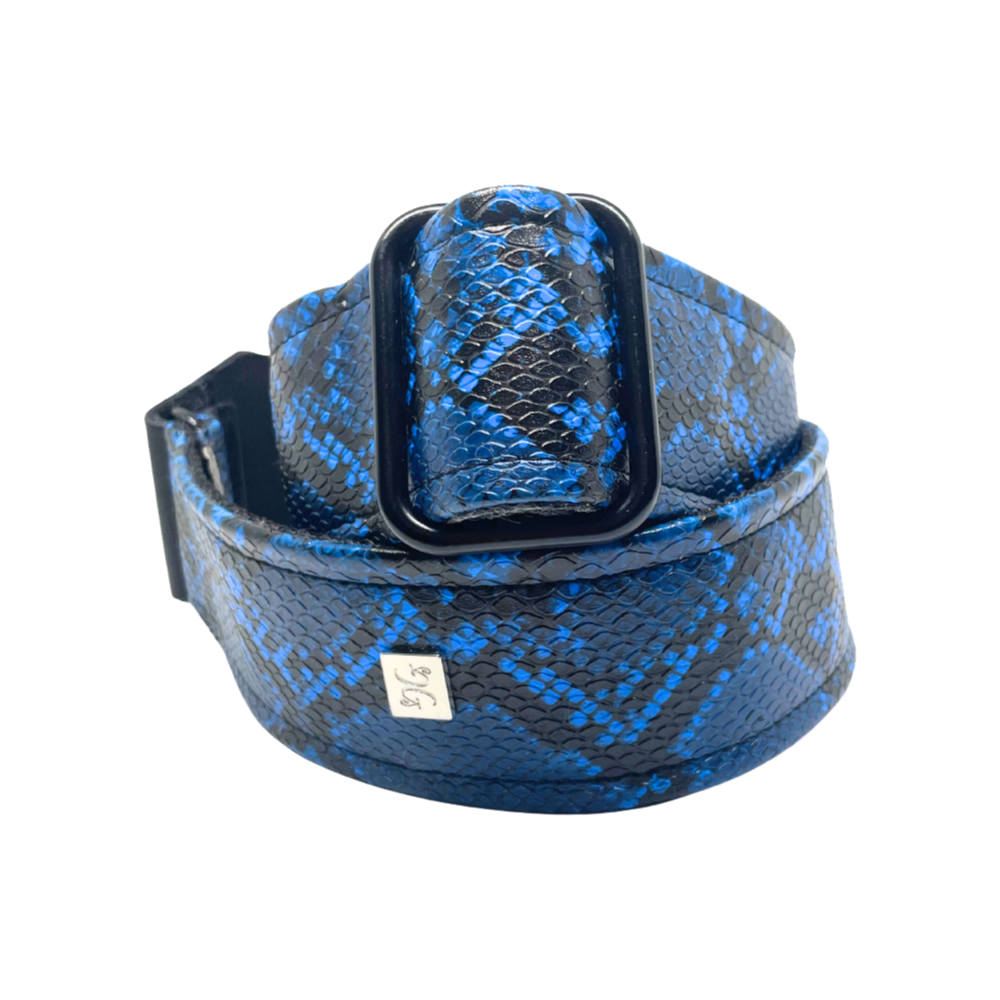 Get’m Get’m ゲットムゲットム Electric Snake Guitar Strap Blue Snake ギターストラップ サブ画像