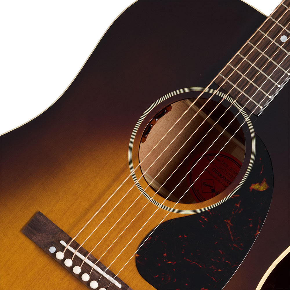Epiphone Inspired By Gibson Custom Tamio Okuda J-45 Washed Vintage Sunburst エレクトリックアコースティックギター サウンドホール