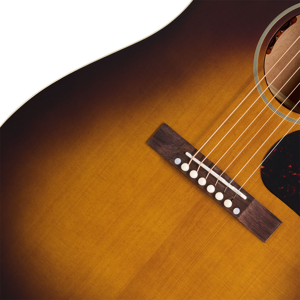 Epiphone Inspired By Gibson Custom Tamio Okuda J-45 Washed Vintage Sunburst エレクトリックアコースティックギター ブリッジ
