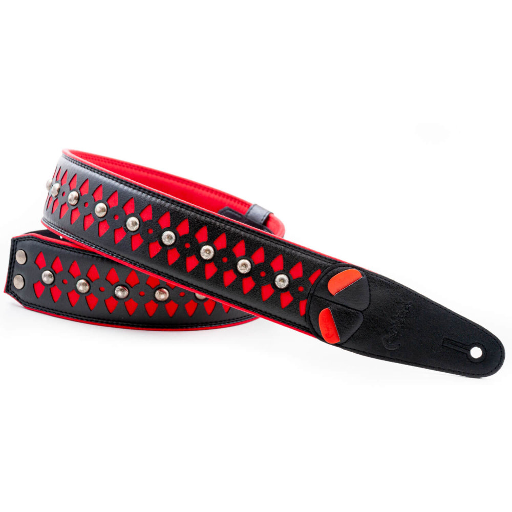 Righton! STRAPS ライトオンストラップ ARMOUR Red ギターストラップ