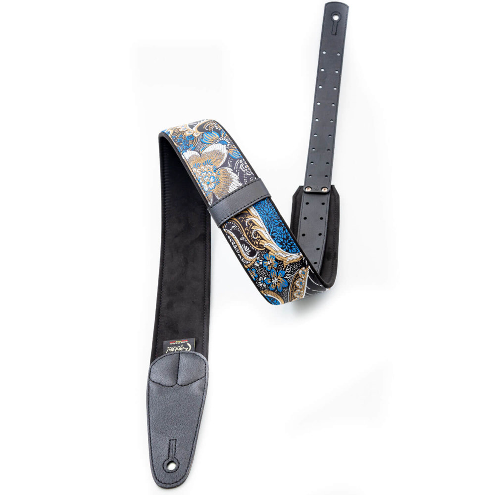 Righton! STRAPS ライトオンストラップ HOKKAIDO Black ギターストラップ アングル