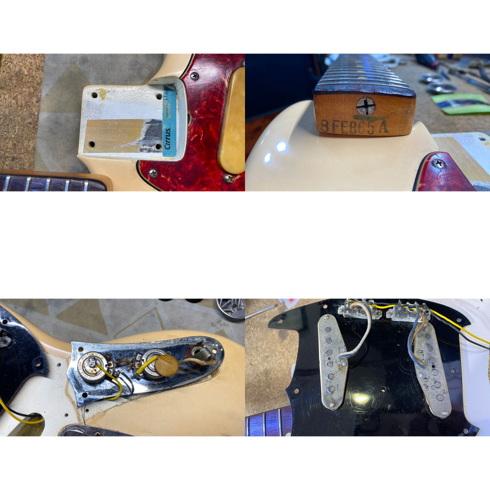【中古】 エレキギター Fender USA Mustang WH 1965年製 Aネック フェンダー ムスタング ビンテージ ピックアップなど