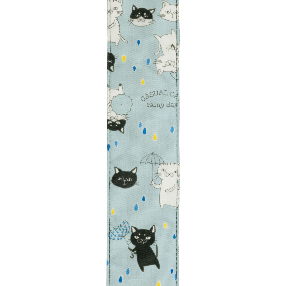 ARIA アリア SPS-2400Cr GR ネコ柄 ギターストラップ アップ画像