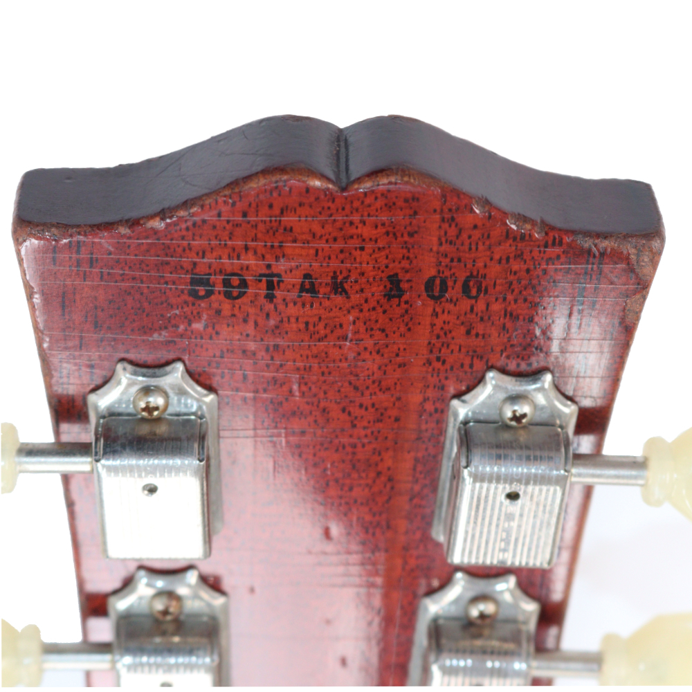 【中古】 エレキギター Gibson Custom Shop Tak Matsumoto 1959 Les Paul Aged 2016年製 3.88kg Tak Matsumoto Burst B’z 松本孝弘氏シグネイチャーモデル ギブソン レスポール ヘッド裏