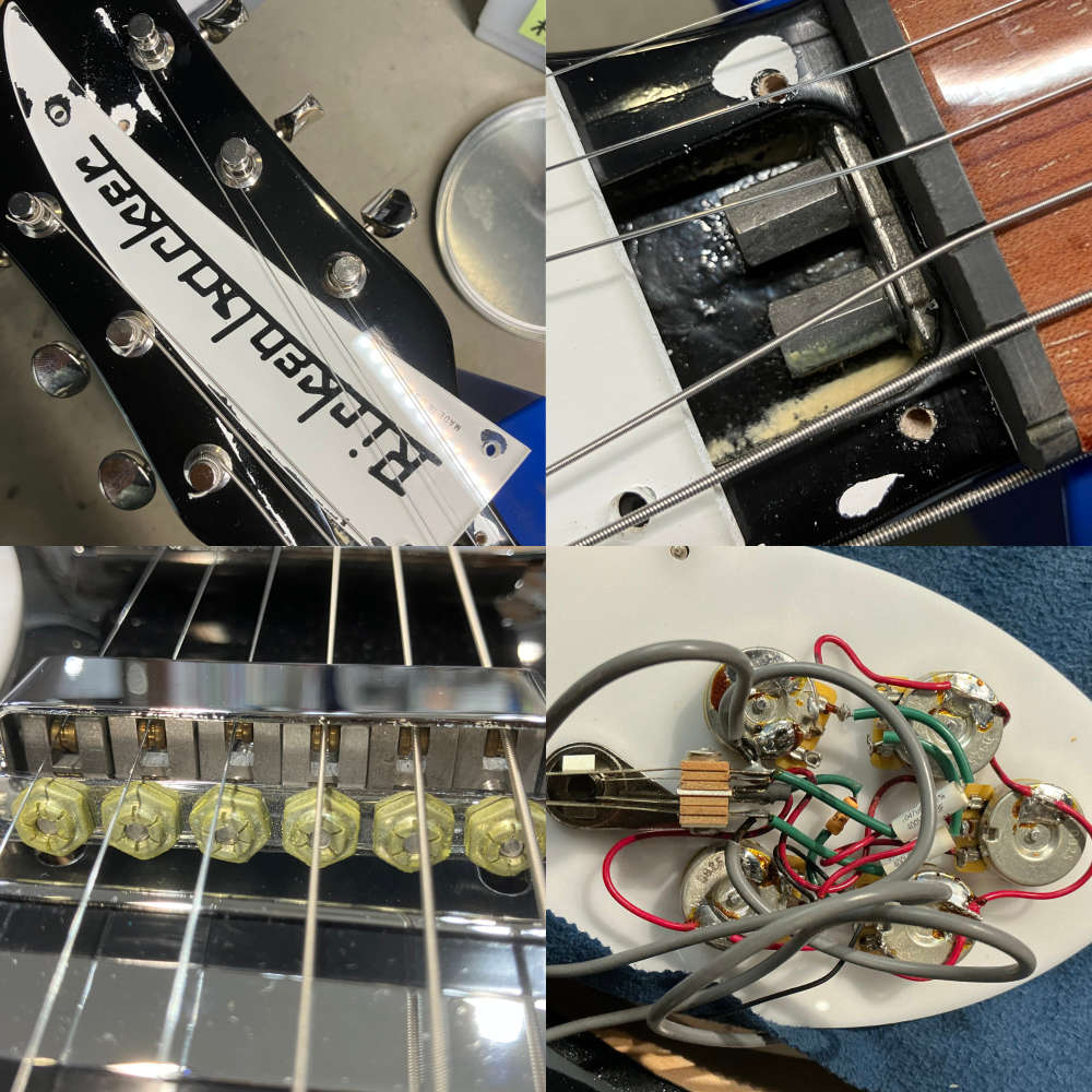 【中古】 Rickenbacker リッケンバッカー 325C64 JG Jetglo 2009年製 エレキギター ブリッジ、内部