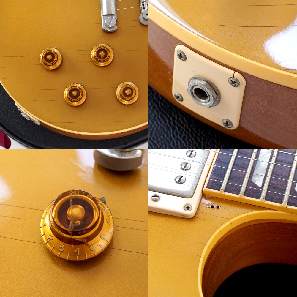 【中古】 エレキギター Gibson Custom Shop Historic Collection 1957 Les Paul Reissue Gold Top 1999年製 ギブソン レスポール ゴールドトップ 傷、クラックなど