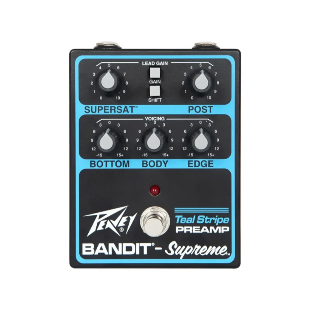 PEAVEY ピーヴィー Bandit Supreme Teal Stripe Pedall プリアンプ エフェクター