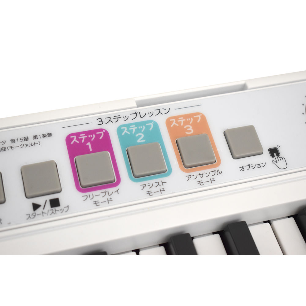 光る鍵盤 キーボード ONETONE FamiLy Piano OTFP-100 サスティンペダル ヘッドホン マイク付 61鍵盤 ワントーン ファミリーピアノ 3段階のレッスンモード