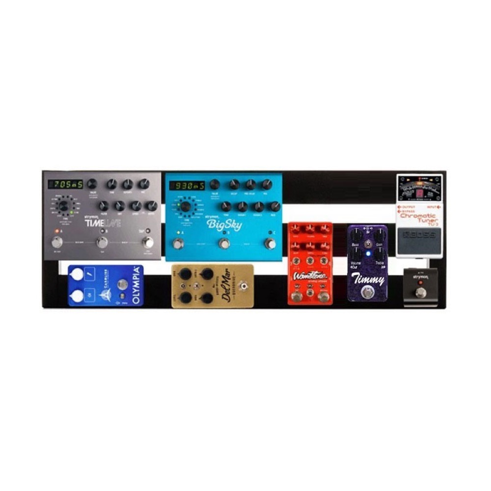 Pedaltrain PT-MMAX-SC Metro MAX ペダルボード 71cm×20cm ソフトケース付 使用イメージ