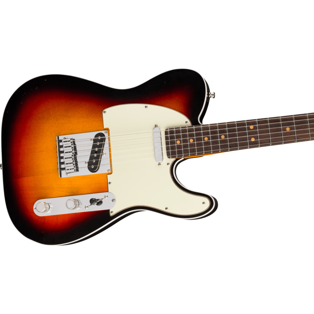 Fender フェンダー American Ultra Luxe Vintage ’60s Telecaster Custom RW 3TSB エレキギター テレキャスター ボディ斜めアングル画像