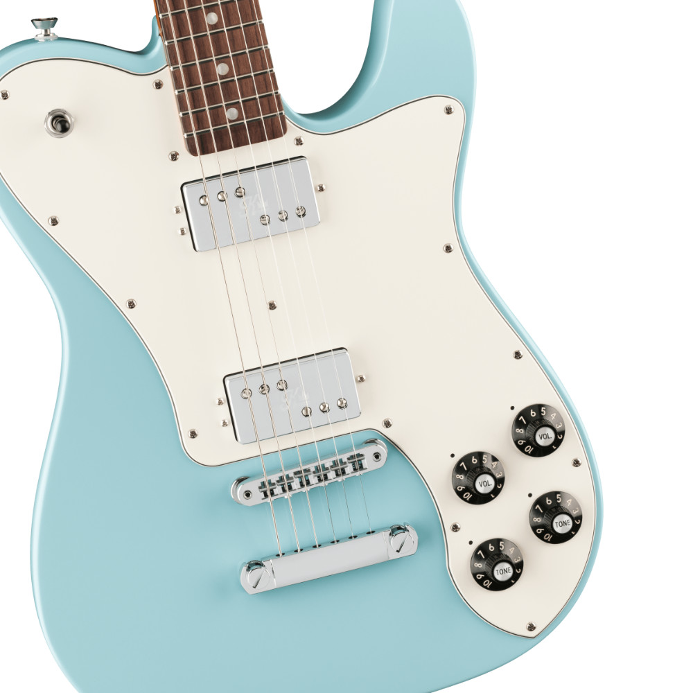 Fender フェンダー Kingfish Delta Day Telecaster Deluxe Rosewood Fingerboard Daphne Blue エレキギター ブリッジ、ピックアップ、コントロール