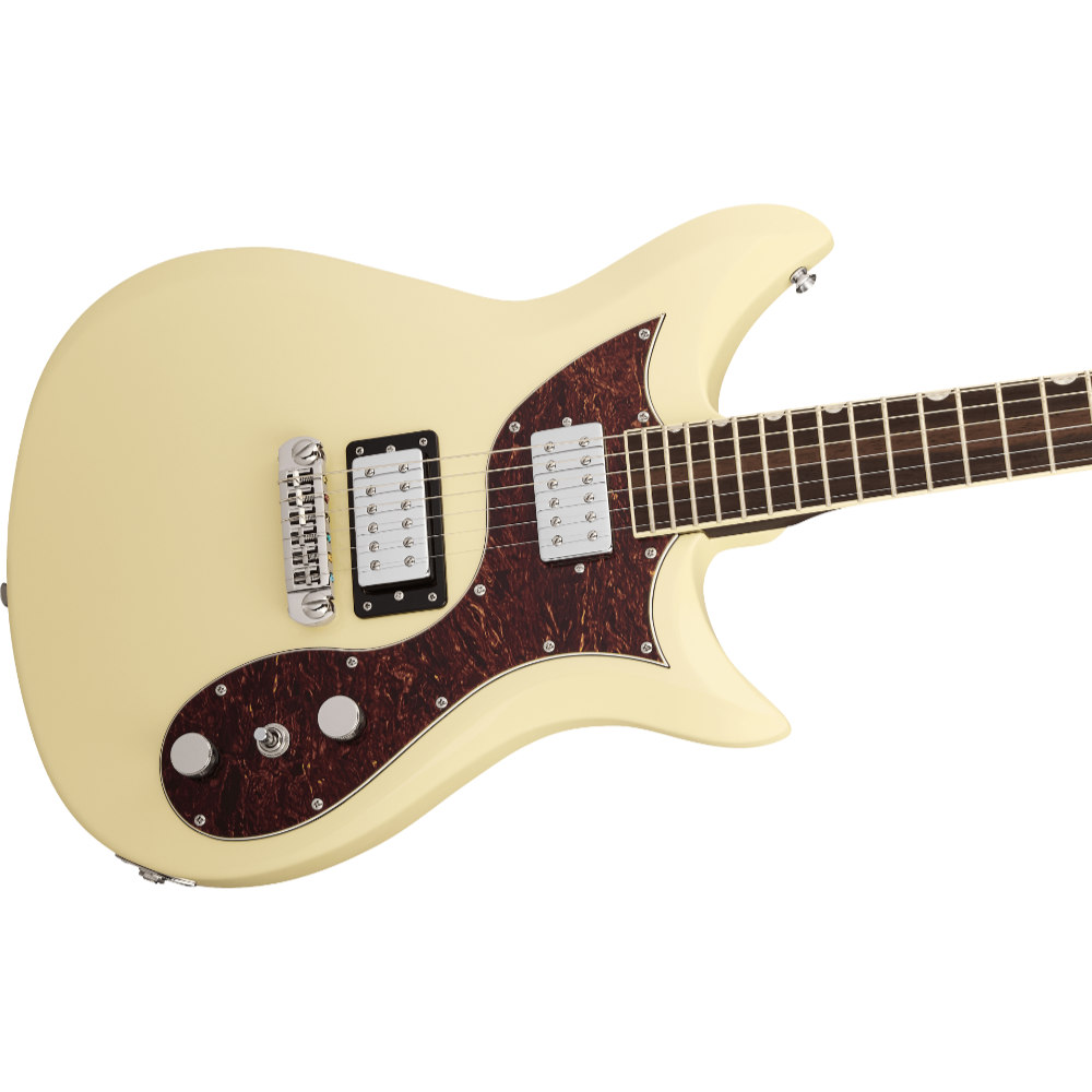 GRETSCH グレッチ Electromatic CVT Double-Cut with Wraparound Vintage White エレキギター ボディ斜めアングル画像