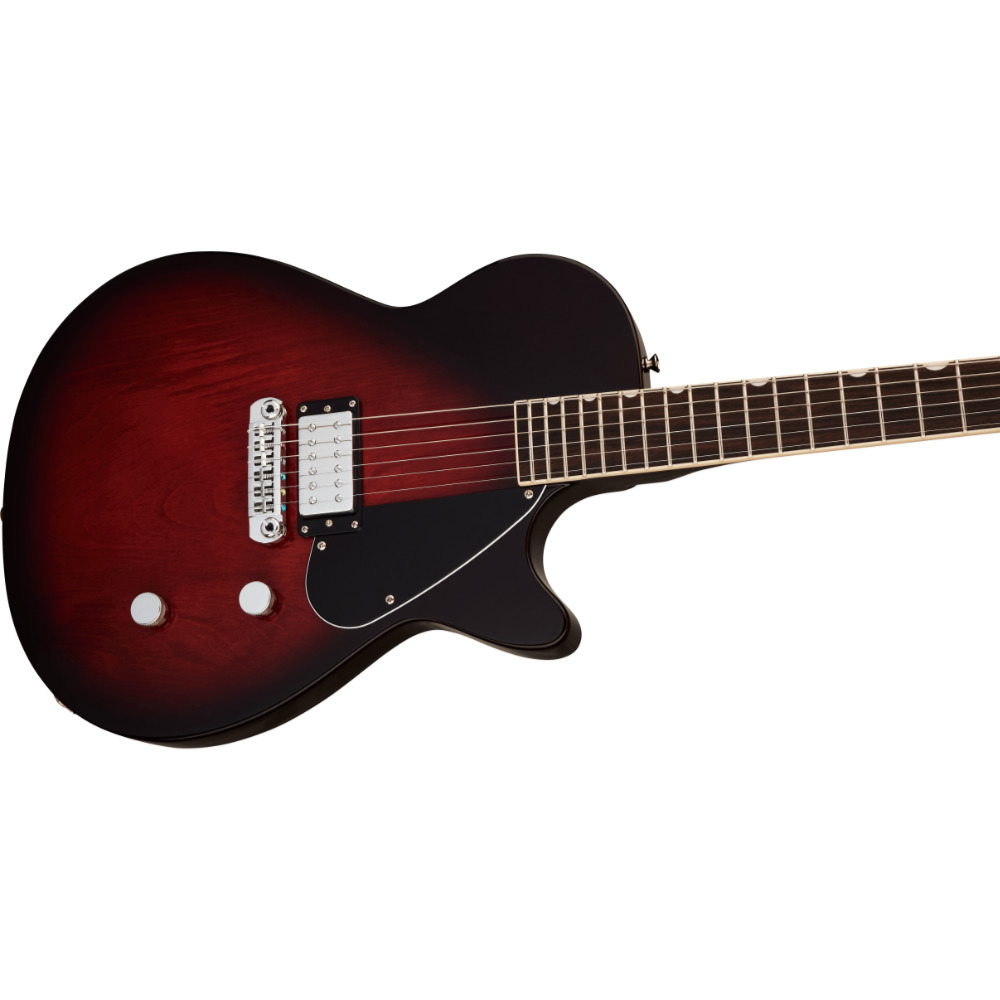 GRETSCH グレッチ Electromatic Jet Club 1 Pickup Claret Burst エレキギター ボディ斜めアングル画像