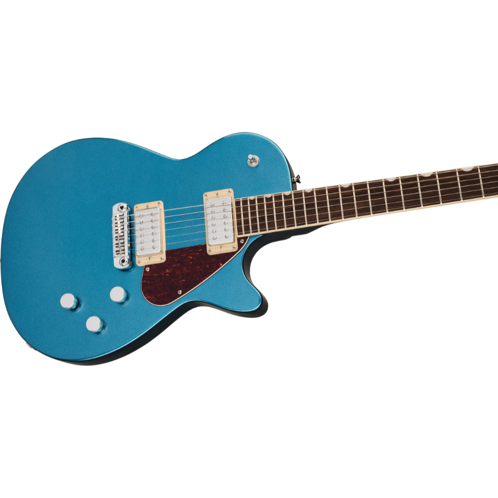 GRETSCH グレッチ Electromatic Jet Club Riviera Blue エレキギター ボディ斜めアングル画像