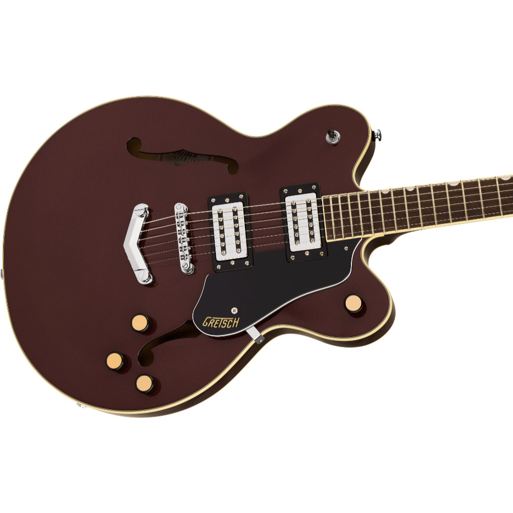 GRETSCH グレッチ G2622 Streamliner Center Block Double-Cut with V-Stoptail CPR エレキギター セミアコースティックギター ボディ斜めアングル画像