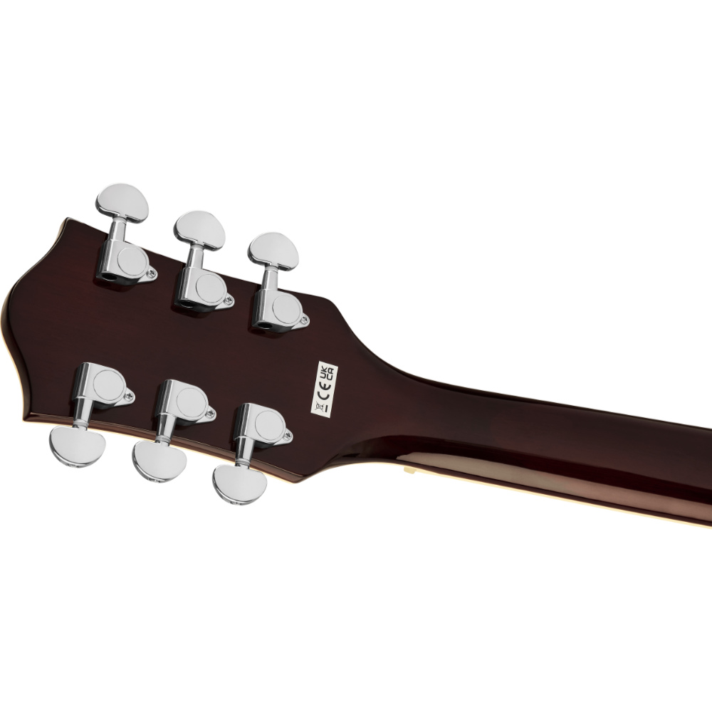 GRETSCH グレッチ G2655 Streamliner Center Block Jr. Double-Cut with V-Stoptail BLK エレキギター セミアコースティックギター ヘッドバック画像