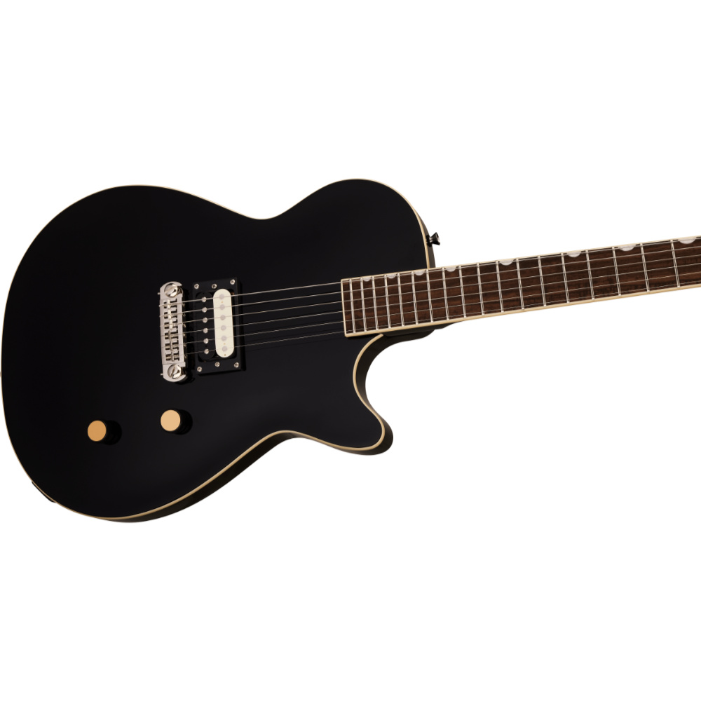 GRETSCH グレッチ Streamliner Jet 1 Pickup Jet Black エレキギター ボディ斜めアングル画像