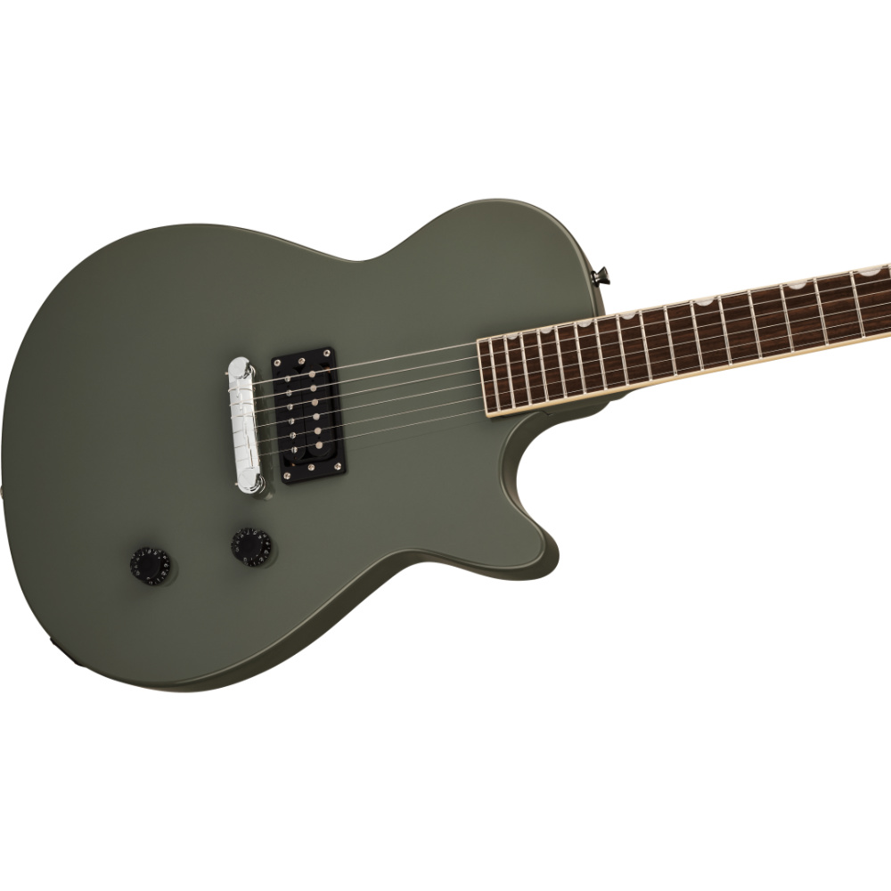 GRETSCH グレッチ Streamliner Jet Club 1 Pickup Olive Drab エレキギター ボディ斜めアングル画像