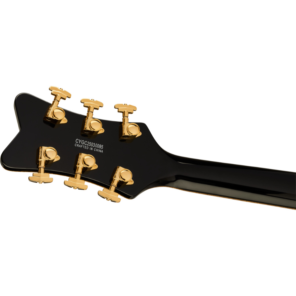 GRETSCH グレッチ Synchromatic Falcon Hollow Body Single-Cut with Bigsby Black エレキギター ヘッドバック画像