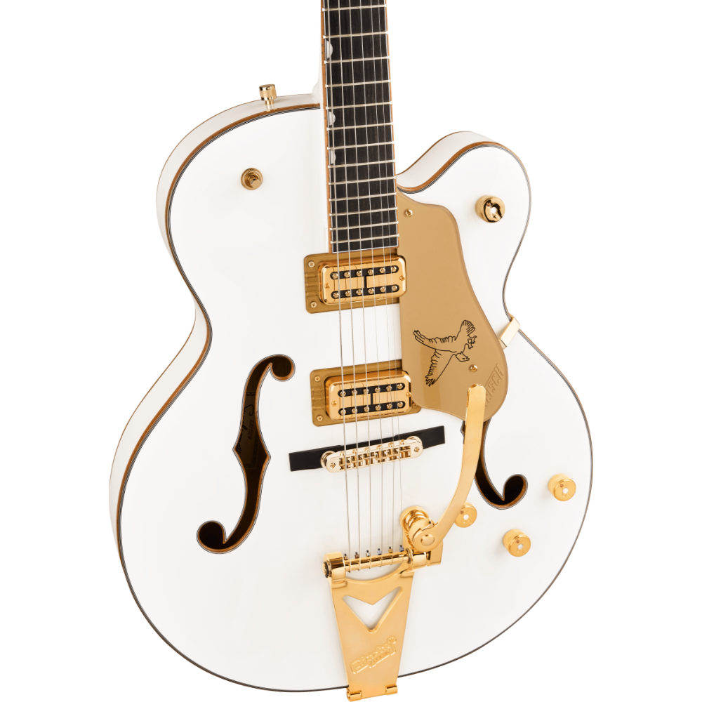 GRETSCH グレッチ Synchromatic Falcon Hollow Body Single-Cut with Bigsby Snowcrest Whitek エレキギター ボディ画像