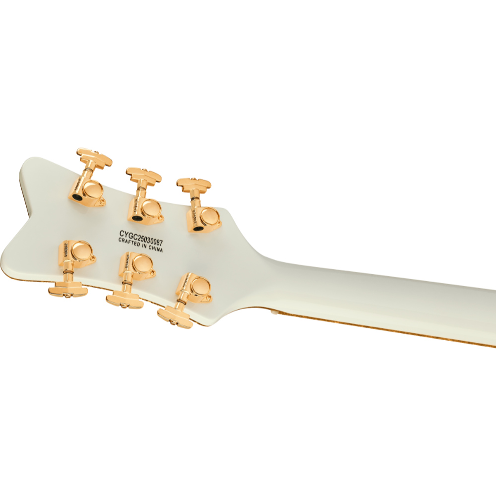 GRETSCH グレッチ Synchromatic Falcon Hollow Body Single-Cut with Bigsby Snowcrest Whitek エレキギター ヘッドバック画像