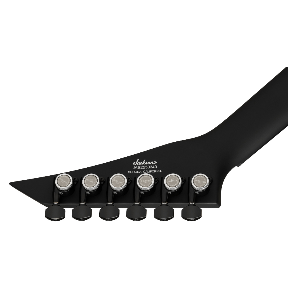 Jackson ジャクソン American Series Rhoads RR24 SATIN BLACK エレキギター ヘッド裏画像