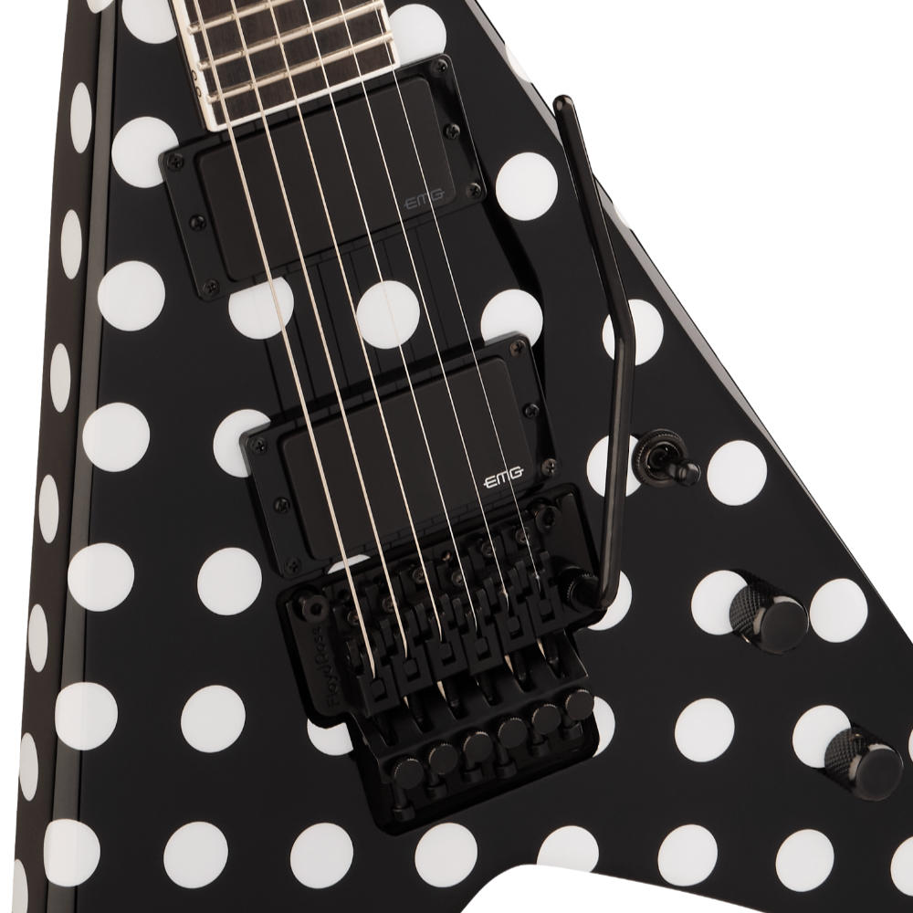 Jackson ジャクソン Pro Plus Signature Phil Demmel King V KV Polka Dot エレキギター ボディアップ画像