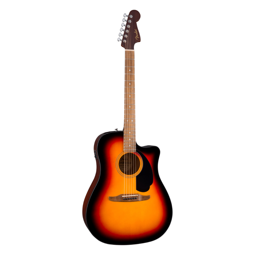 Fender フェンダー California Standard Redondo CE 3-Color Sunburst エレクトリックアコースティックギター 斜めアングル画像