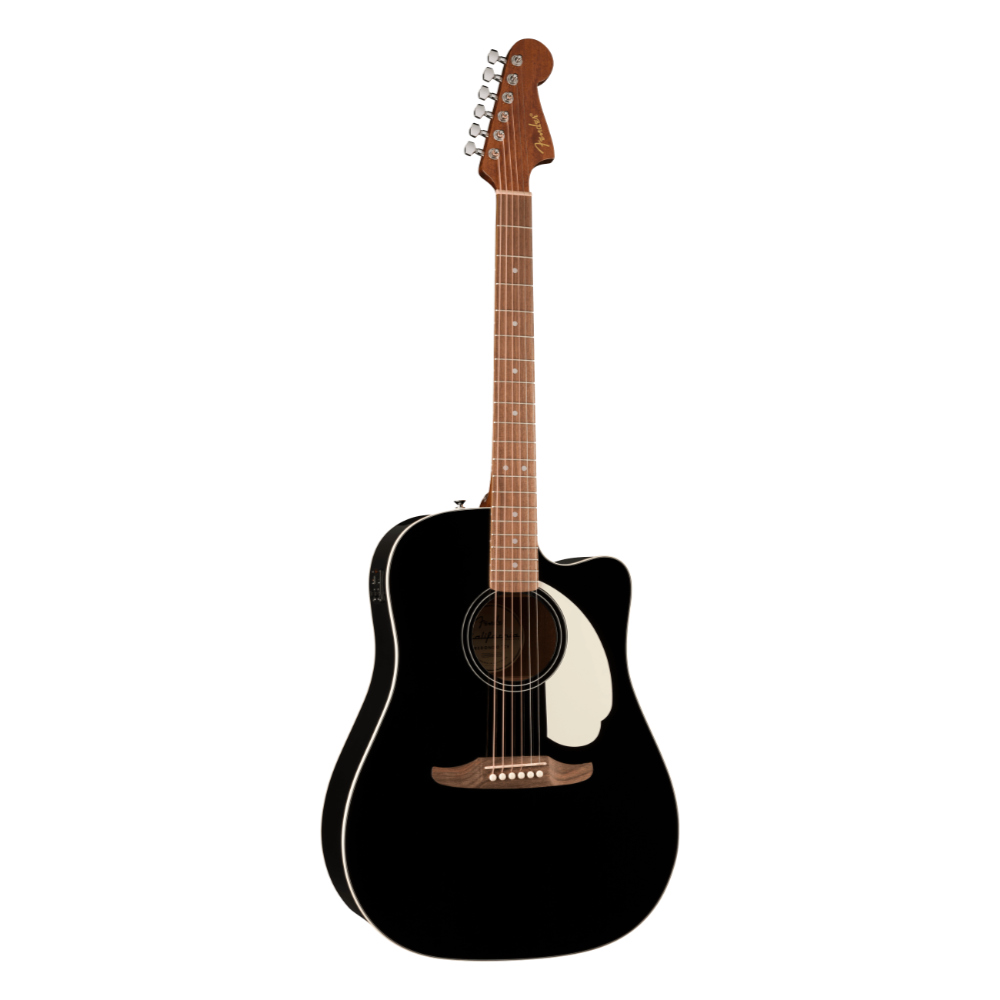 Fender フェンダー California Standard Redondo CE Black エレクトリックアコースティックギター 斜めアングル画像