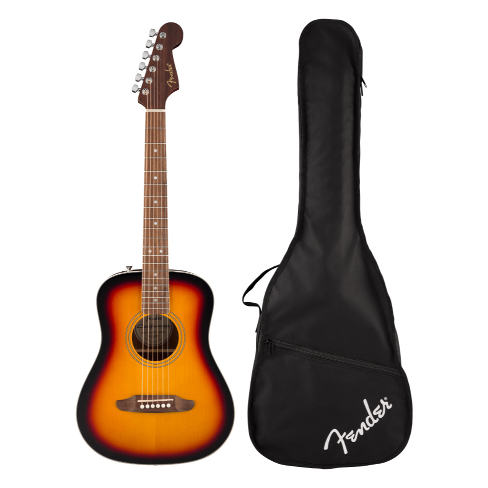 Fender フェンダー California Standard Redondo Mini with Bag 3-Color Sunburst アコースティックギター サブ画像
