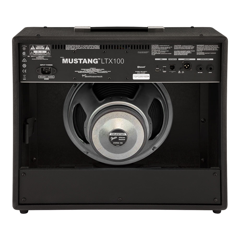 Fender フェンダー Mustang LTX100 ギターアンプ コンボ 背面