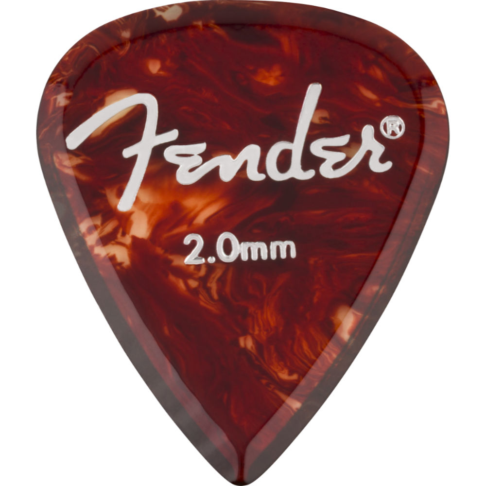 Fender フェンダー Aero Acrylic Picks 6枚入り 2.0mm ギターピック 表