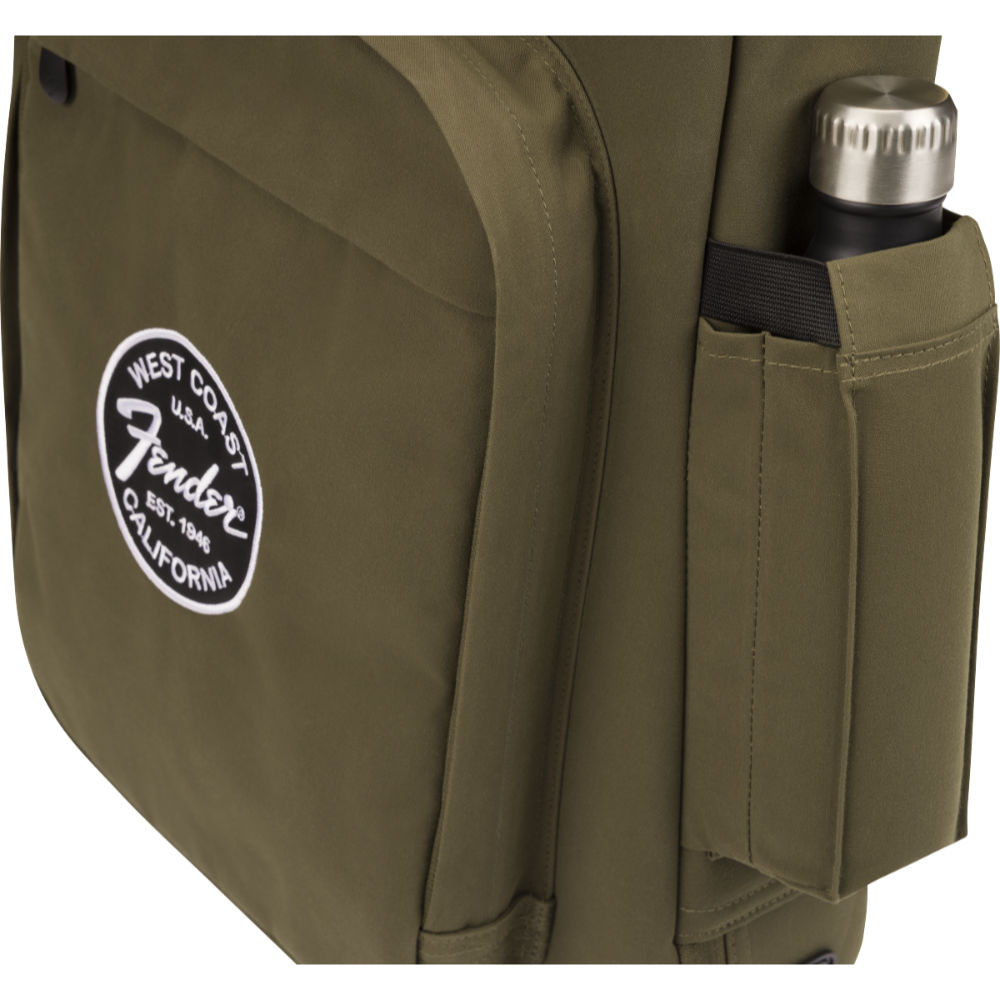 Fender フェンダー Troubadour Electric BASS Gig Bag Olive エレキベース用ギグバッグ オリーブ 水筒ポケット
