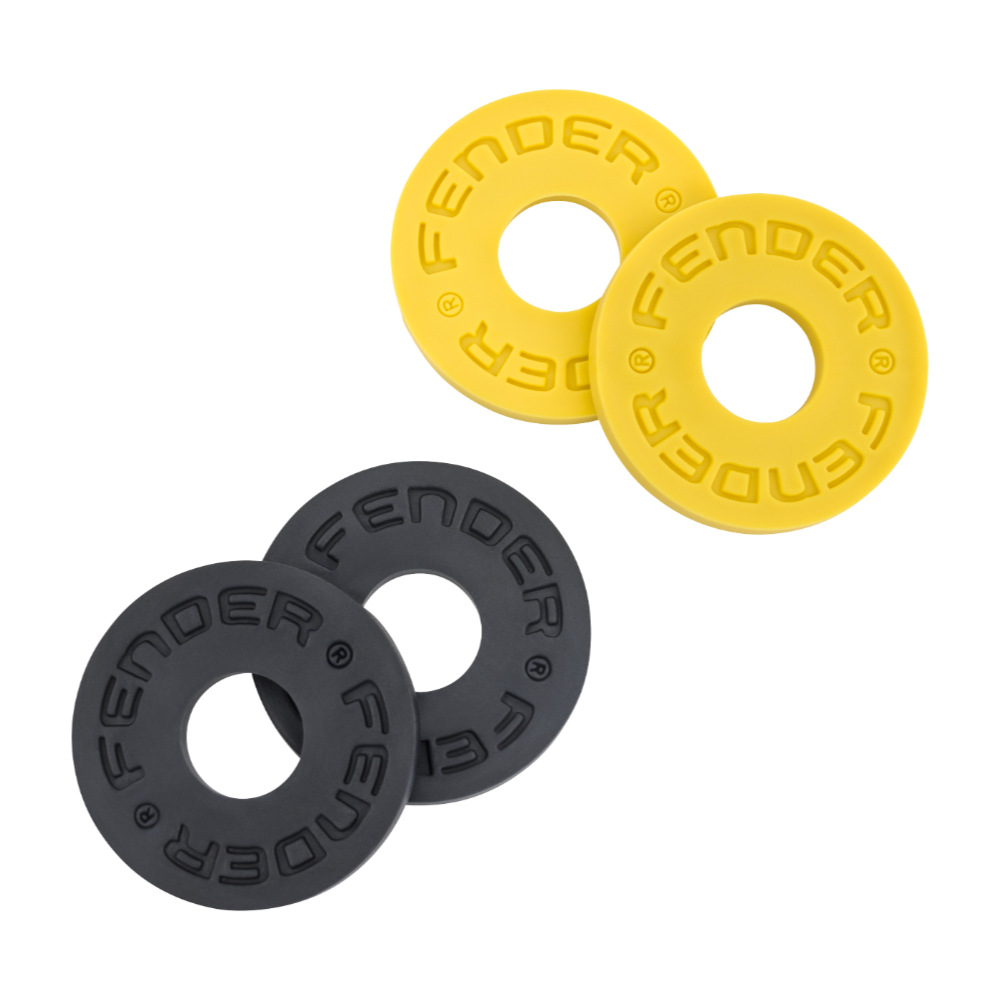Fender フェンダー Fender x Third Man Hardware Strap Blocks 2 x Black and 2 x Yellow ストラップブロック